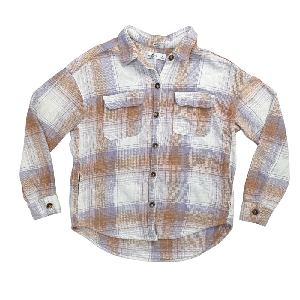 Hollister Women's Medium Plaid Button Up